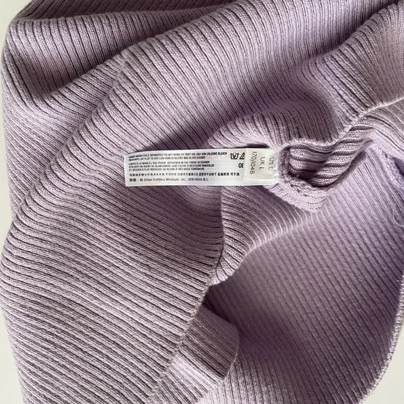 Free People Beach Daniela Lilac Ribbed Knit Low Back Midi/Maxi Dress NEW - Picture 8 of 9